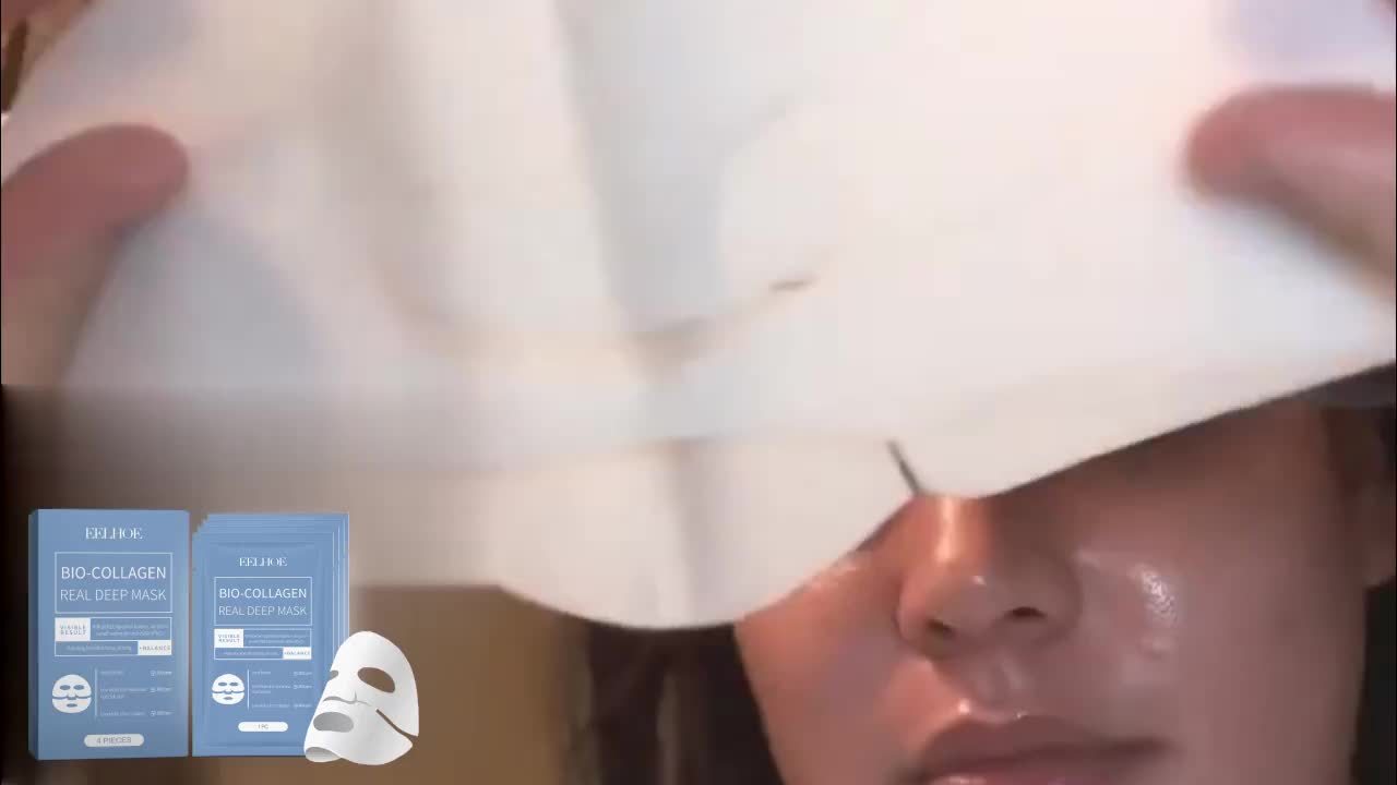 Collagen Mask. Highly Effective In Moisturizing And Effectively Locking In Moisture. Hydrates The Skin. Makes The Skin Soft, Smooth And Delicate. Tightens And Replenishes Water. Moisturizing Mask For Skin Tone.