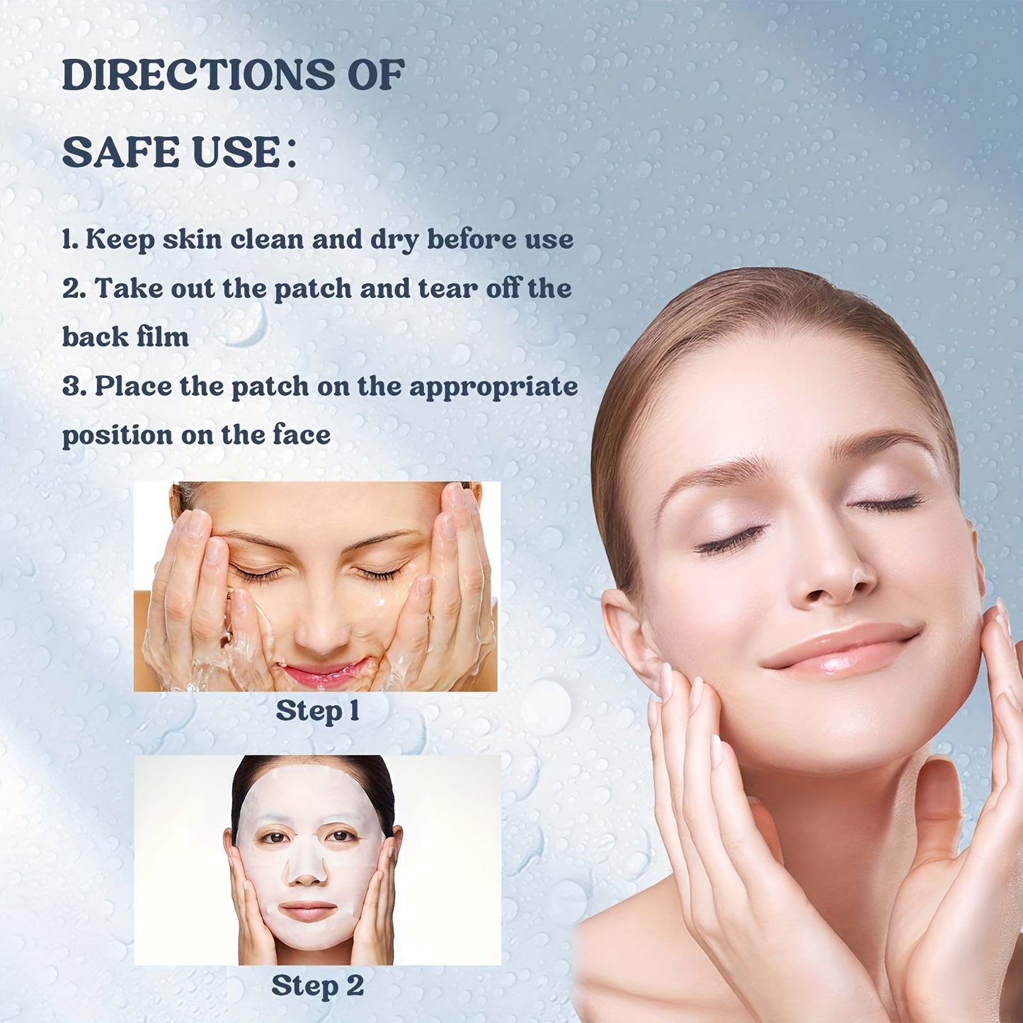 Collagen Mask. Highly Effective In Moisturizing And Effectively Locking In Moisture. Hydrates The Skin. Makes The Skin Soft, Smooth And Delicate. Tightens And Replenishes Water. Moisturizing Mask For Skin Tone.
