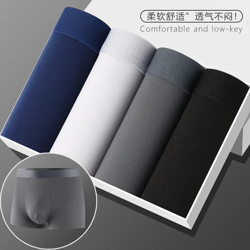 Men's boxers youth Mid-waist Boxers Large size underpants Boxer Shorts Men's Panties Underpants Boxershorts Underwear for Male