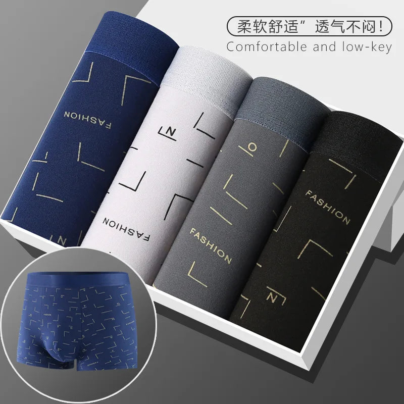 Men's boxers youth Mid-waist Boxers Large size underpants Boxer Shorts Men's Panties Underpants Boxershorts Underwear for Male