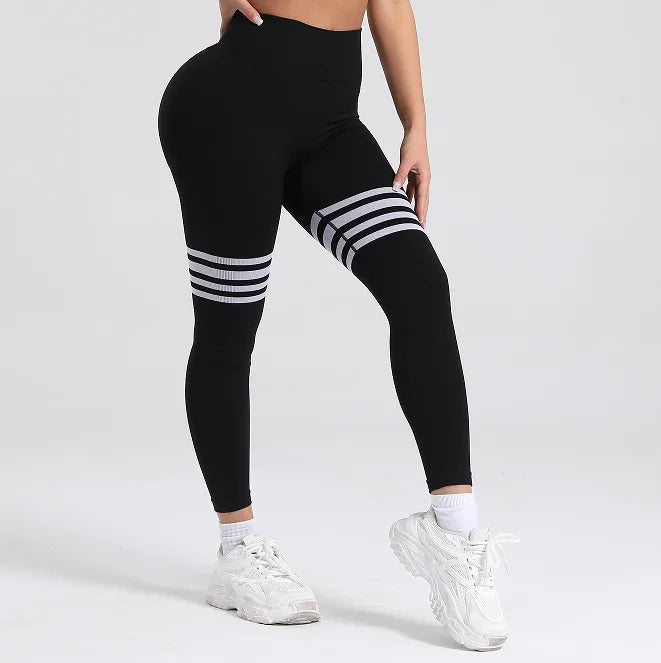 Women Gym V Back Line Leggings Butt Lifting Fitness Athletic Workout Scrunch Leggins Outdoor Yoga Pants Sports Tights S-XL