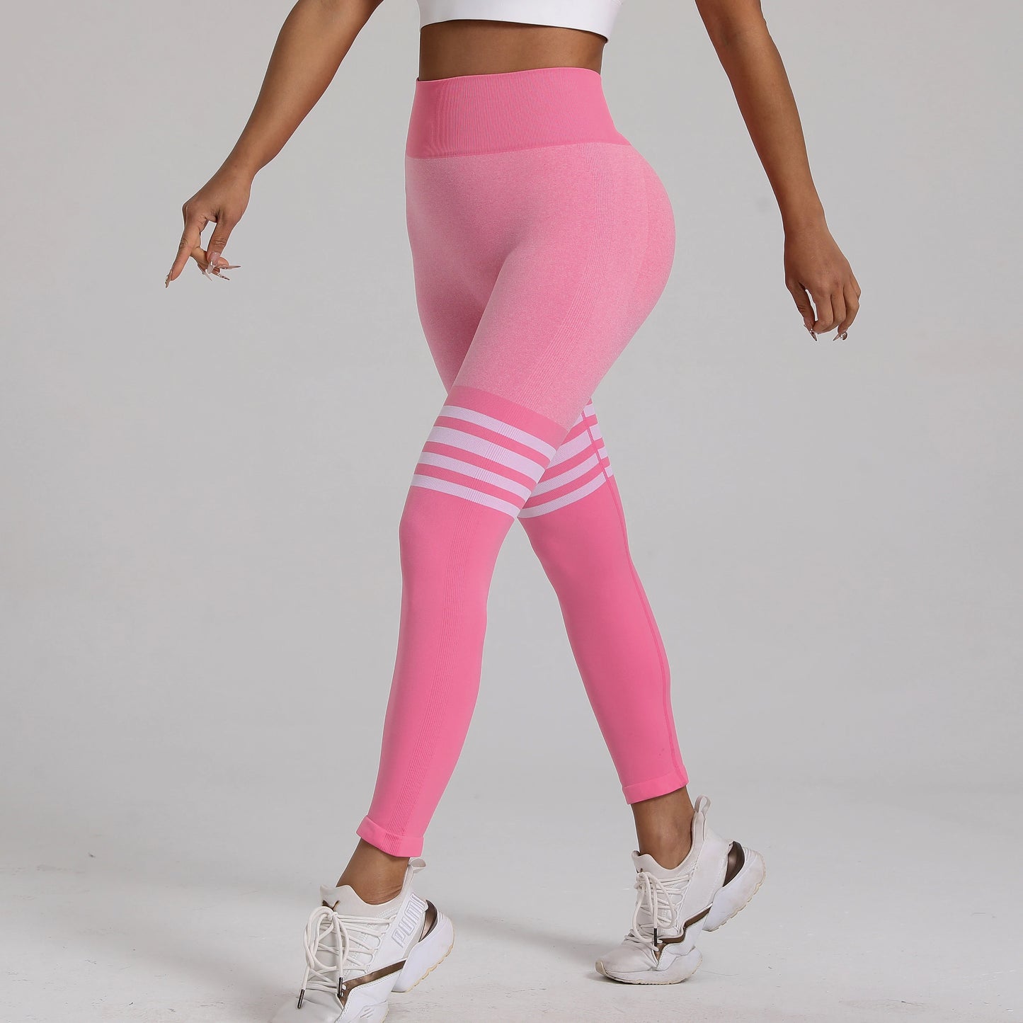 Women Gym V Back Line Leggings Butt Lifting Fitness Athletic Workout Scrunch Leggins Outdoor Yoga Pants Sports Tights S-XL