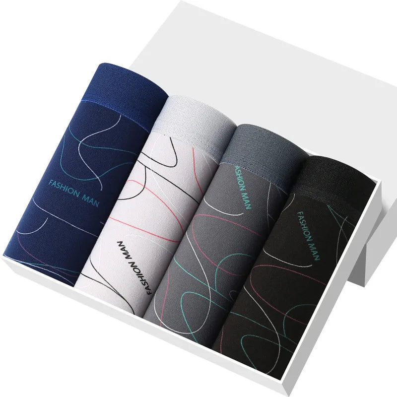 Men's boxers youth Mid-waist Boxers Large size underpants Boxer Shorts Men's Panties Underpants Boxershorts Underwear for Male