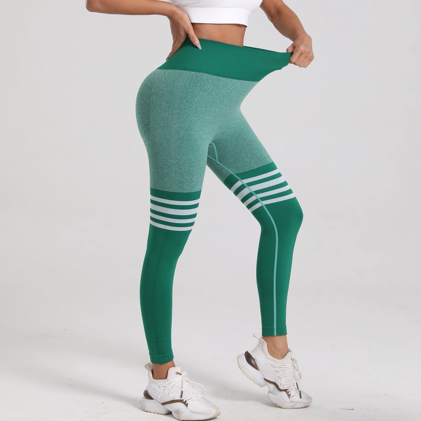 Women Gym V Back Line Leggings Butt Lifting Fitness Athletic Workout Scrunch Leggins Outdoor Yoga Pants Sports Tights S-XL