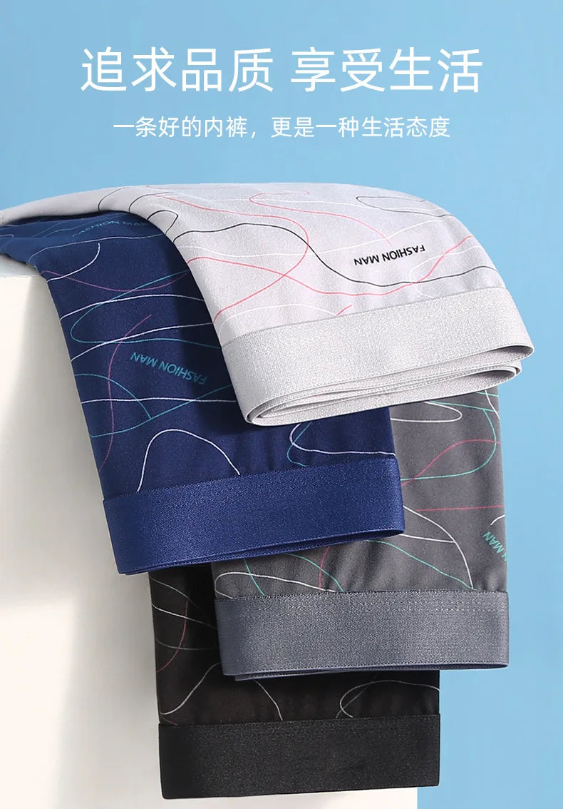 Men's boxers youth Mid-waist Boxers Large size underpants Boxer Shorts Men's Panties Underpants Boxershorts Underwear for Male