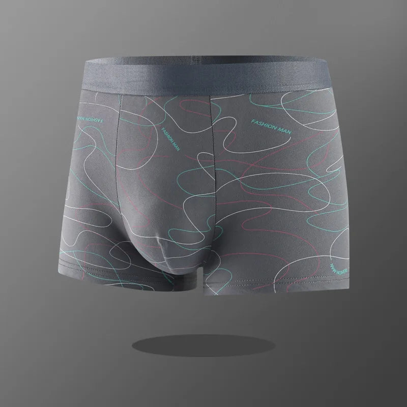Men's boxers youth Mid-waist Boxers Large size underpants Boxer Shorts Men's Panties Underpants Boxershorts Underwear for Male