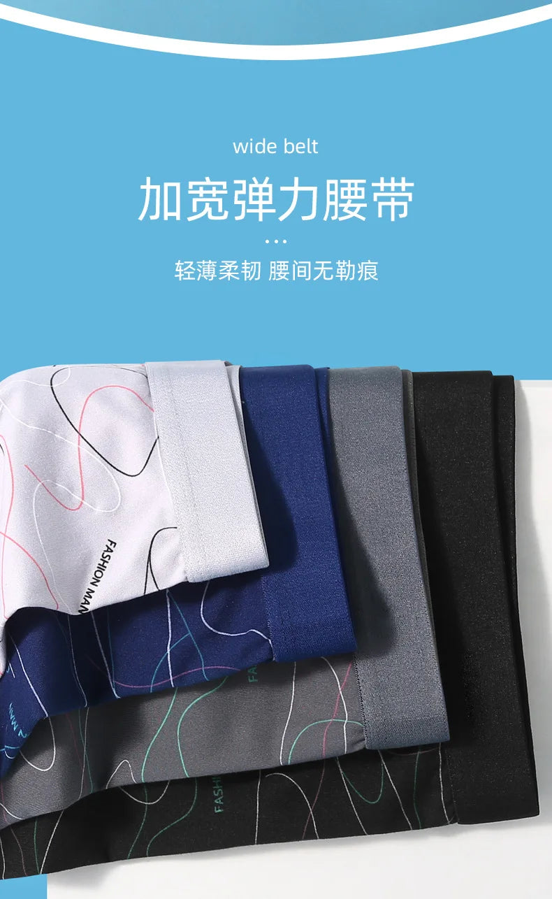Men's boxers youth Mid-waist Boxers Large size underpants Boxer Shorts Men's Panties Underpants Boxershorts Underwear for Male