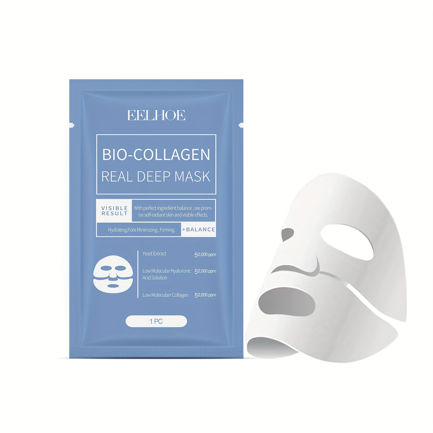 Collagen Mask. Highly Effective In Moisturizing And Effectively Locking In Moisture. Hydrates The Skin. Makes The Skin Soft, Smooth And Delicate. Tightens And Replenishes Water. Moisturizing Mask For Skin Tone.