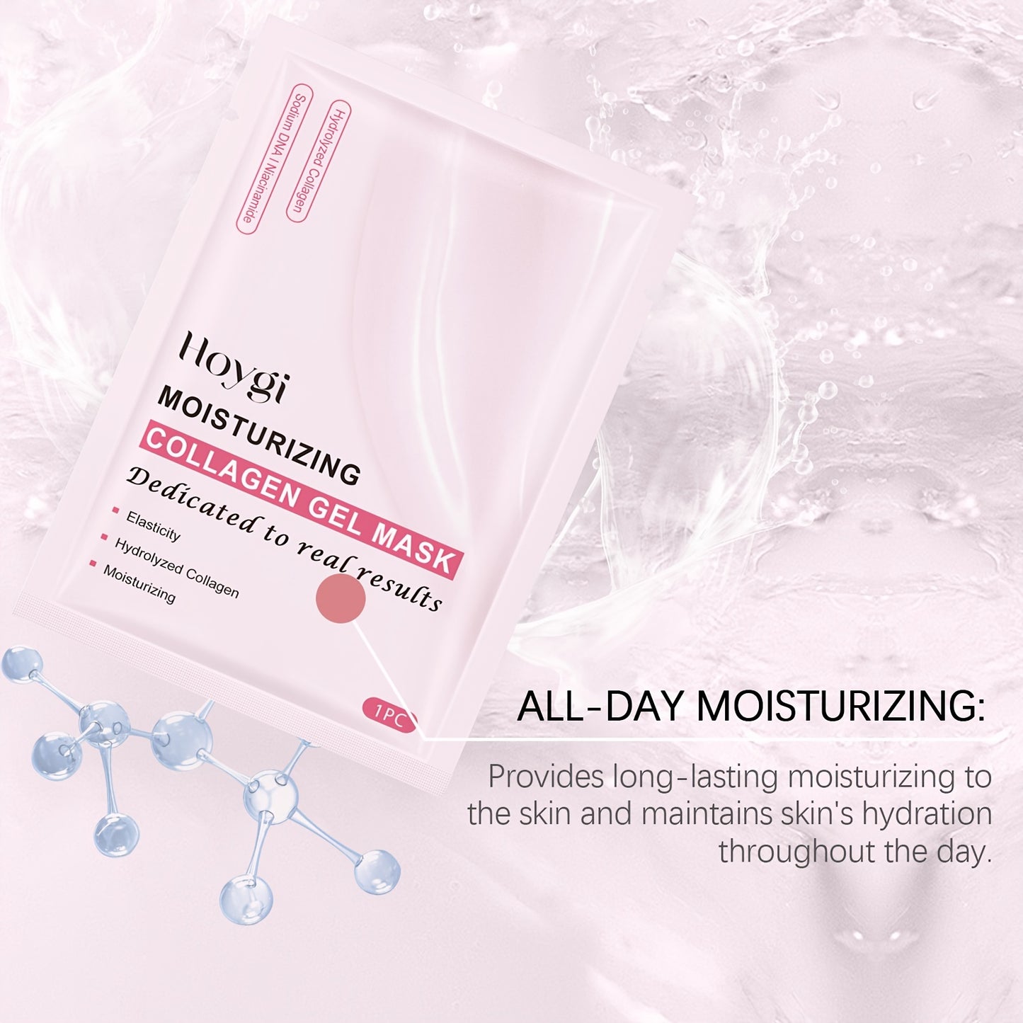 [Pink Collagen Mask] PDRN Pink Collagen Gel Mask | Glass Glow Light Beige Overnight Mask, Pore Care, Firming, Moisturizing, Even Light Beige, 58g, 1pc
