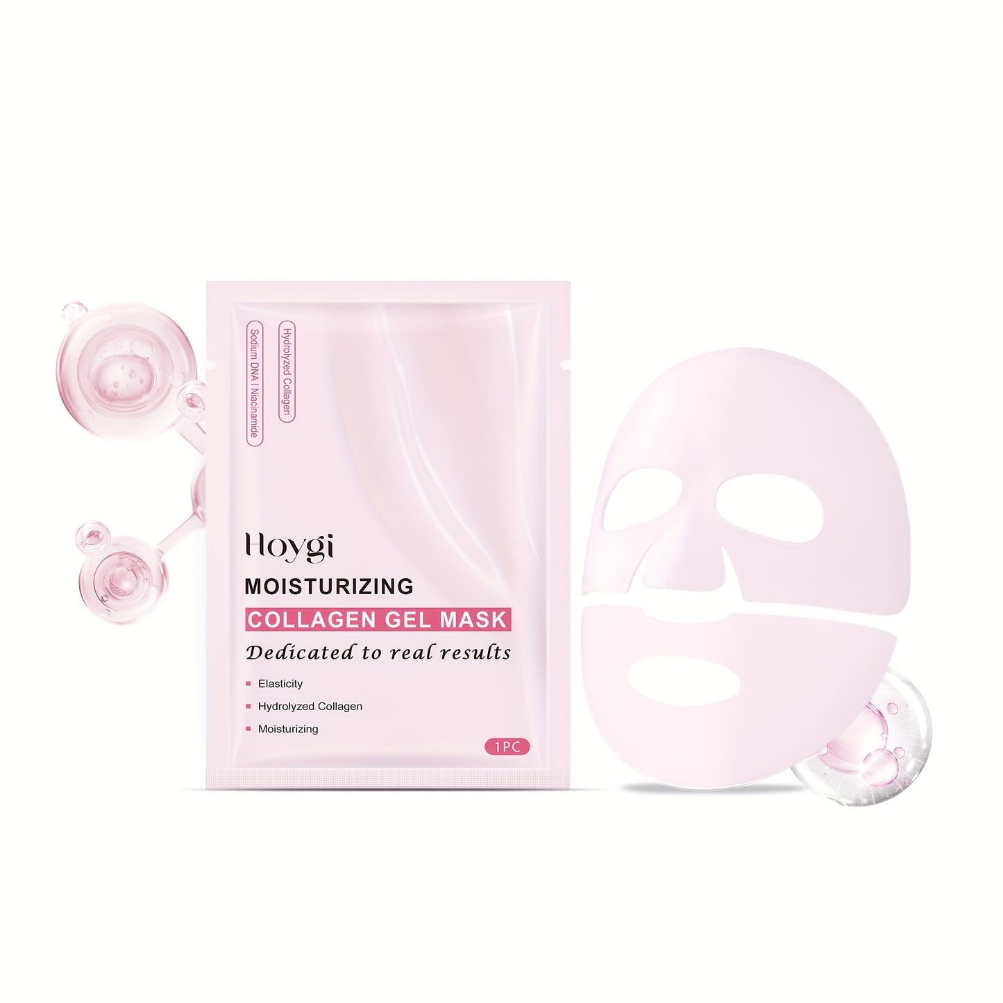 [Pink Collagen Mask] PDRN Pink Collagen Gel Mask | Glass Glow Light Beige Overnight Mask, Pore Care, Firming, Moisturizing, Even Light Beige, 58g, 1pc